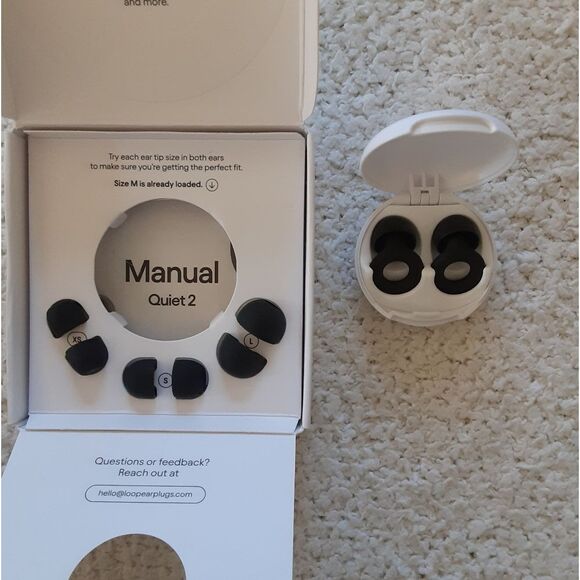 Loop Quiet 2 Earplugs for Noise Reduction, Black, new in unopen box. - Picture 5 of 8